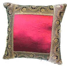 Organza silk cushion cover