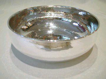 Silver Hammered Bowl