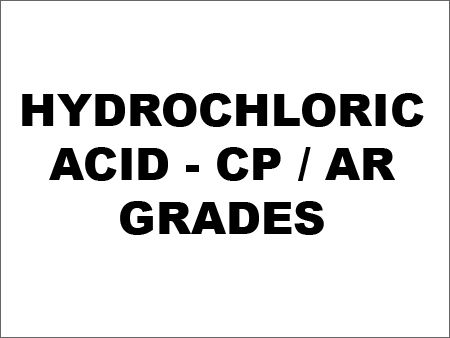 Hydrochloric Acid - CP / AR Grades