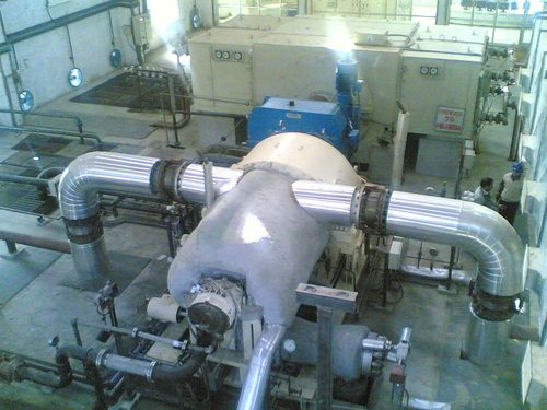 Satin Mat Steam Turbine Erection