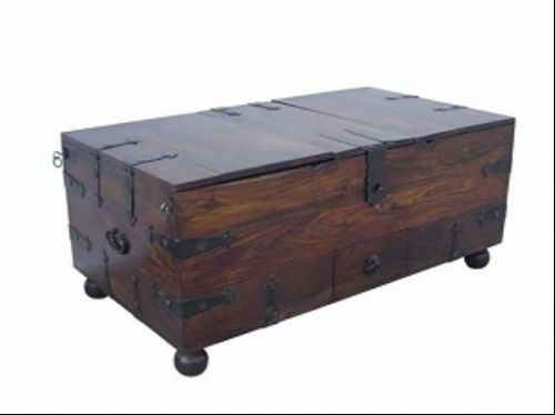 Trunk Box - Acacia, Sheesham, and Mango Wood | 110x45x60 cm, Water and Scratch Proof Finish, Customized Sizes Available