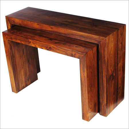 wooden console table