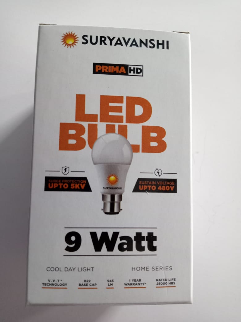 Energy Efficient Long Lasting Durable Round 9W LED Bulbs