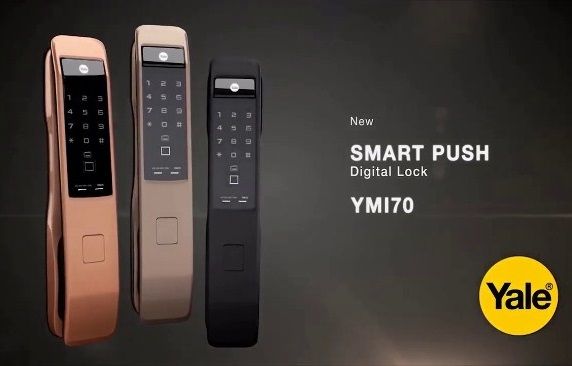 Durable Yale YMI 70A Smart Push Digital Lock