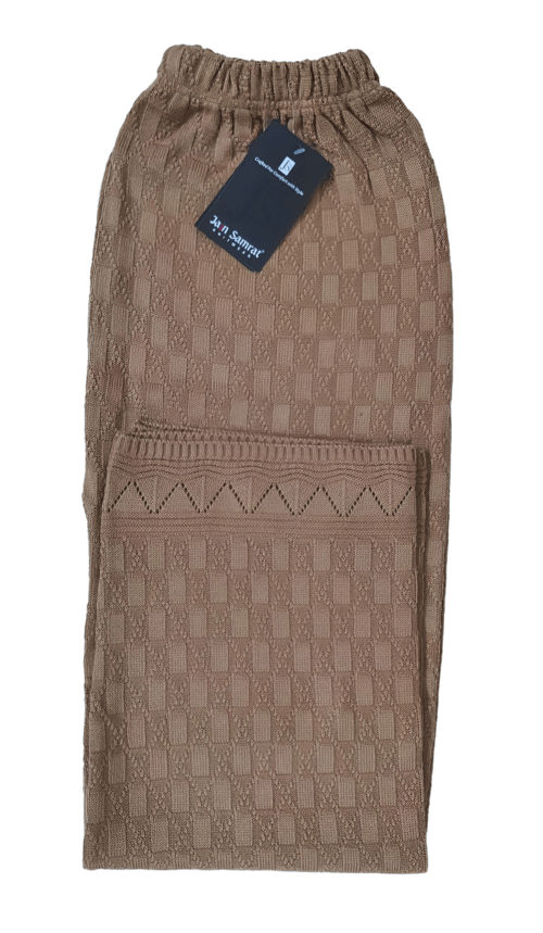 Brown Color Women Woolen Pant With Pocket