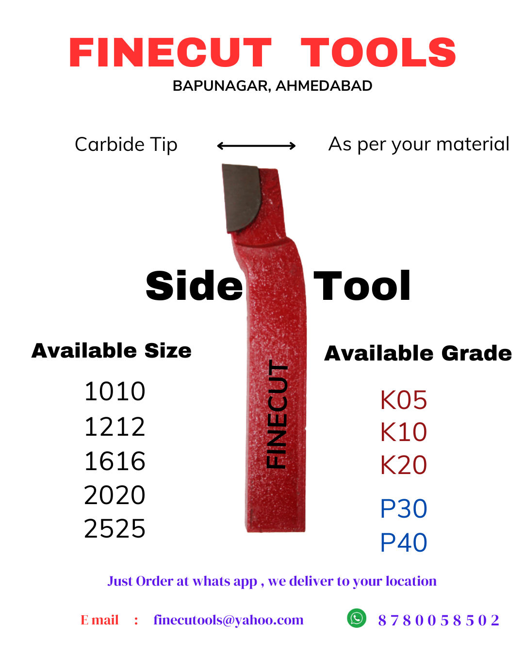 2140  2020  LATHE SIDE TOOL