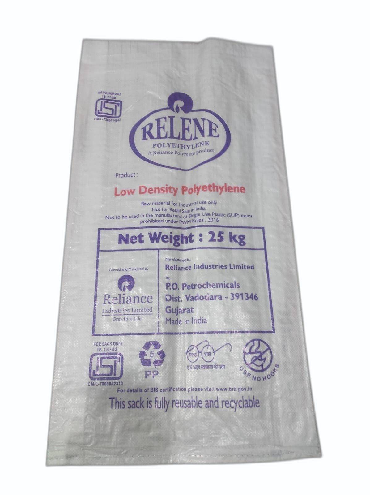 Low Density Polyethylene Bags