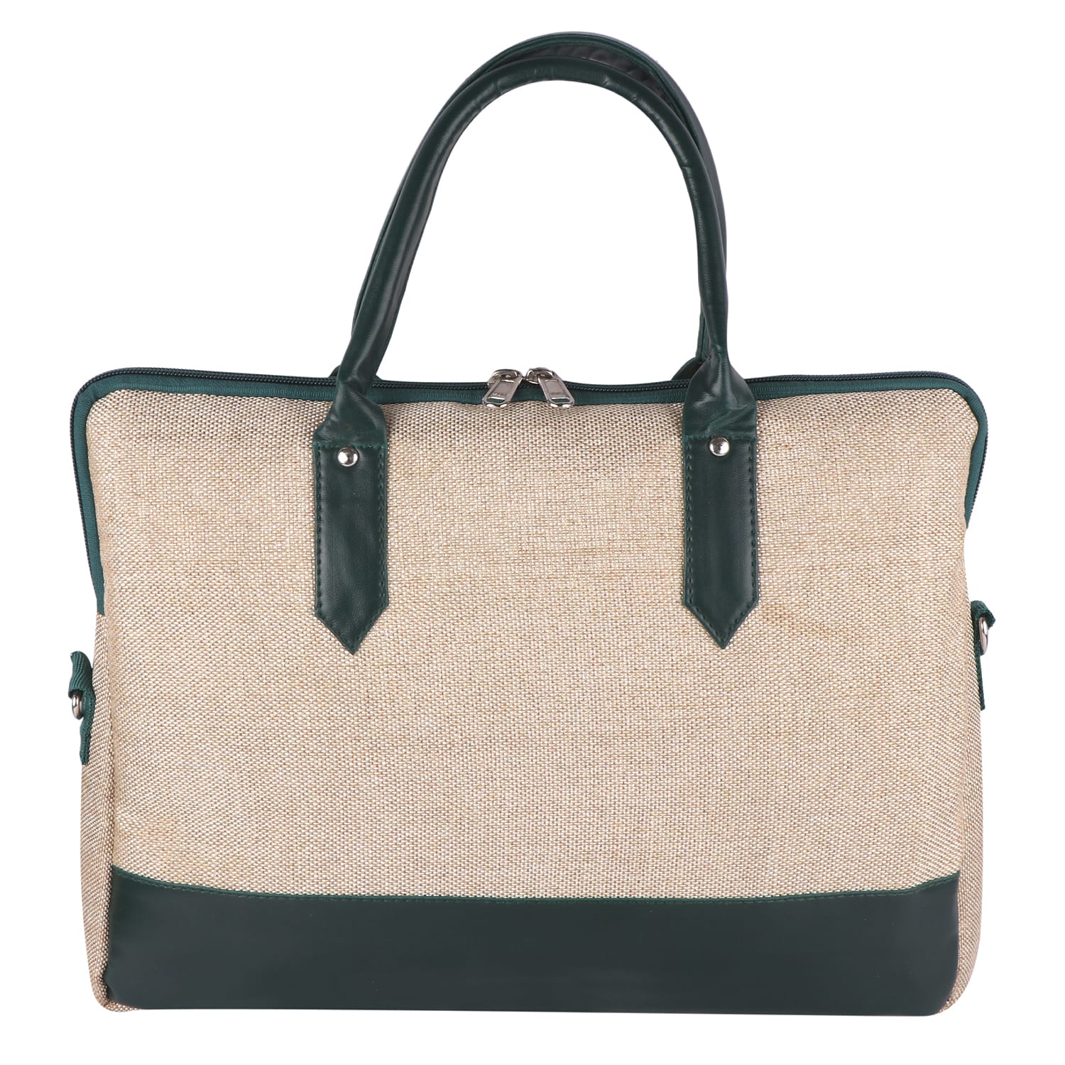 Eco-Friendly Lightweight Single Compartment Printed Jute Laptop Bags With Rope Handle