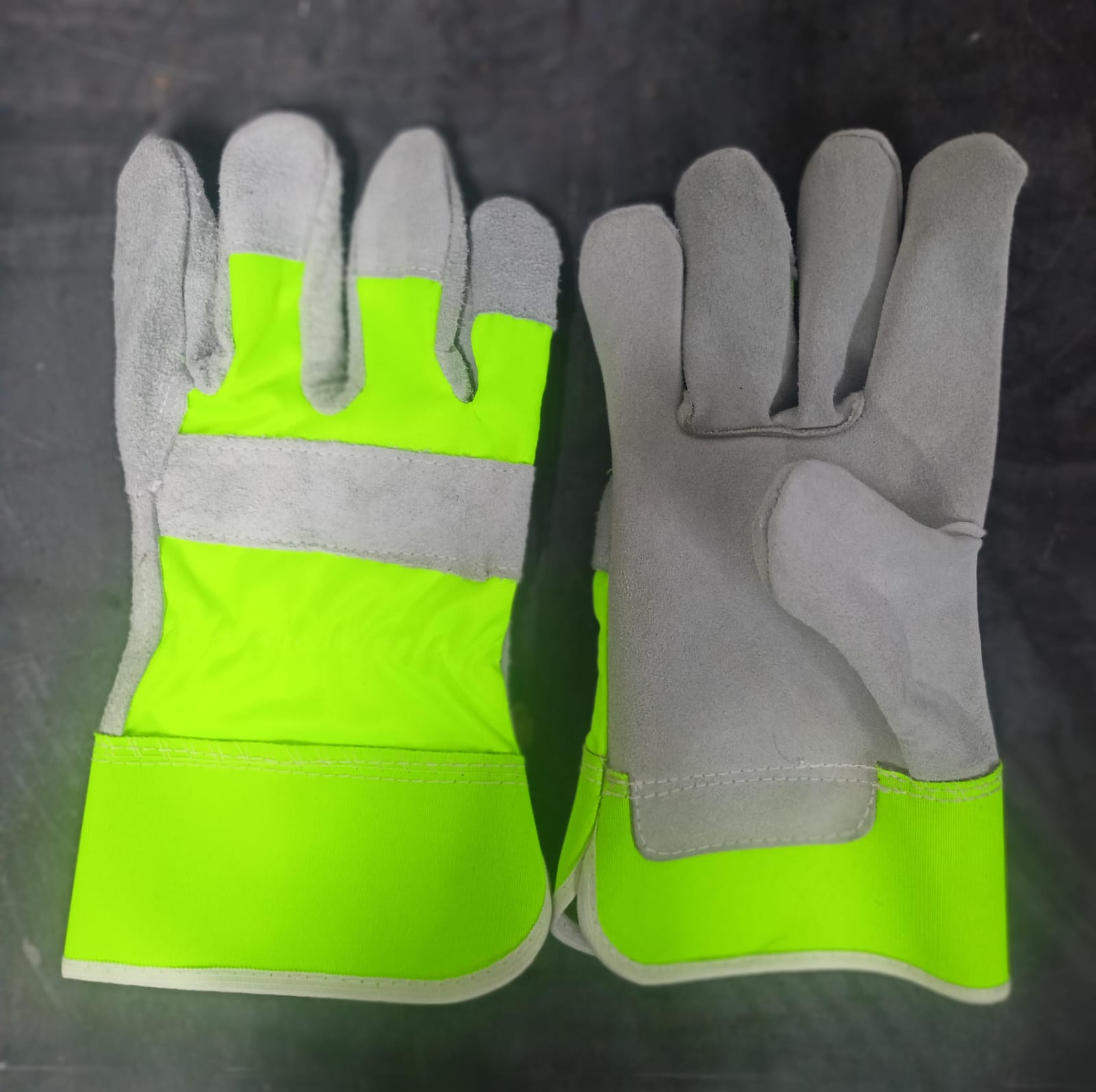 Industrial Full Finger Leather Hand Gloves