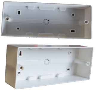 Wall Mounted Rectangular Crack Resistant Plastic Electrical Modular Junction Box