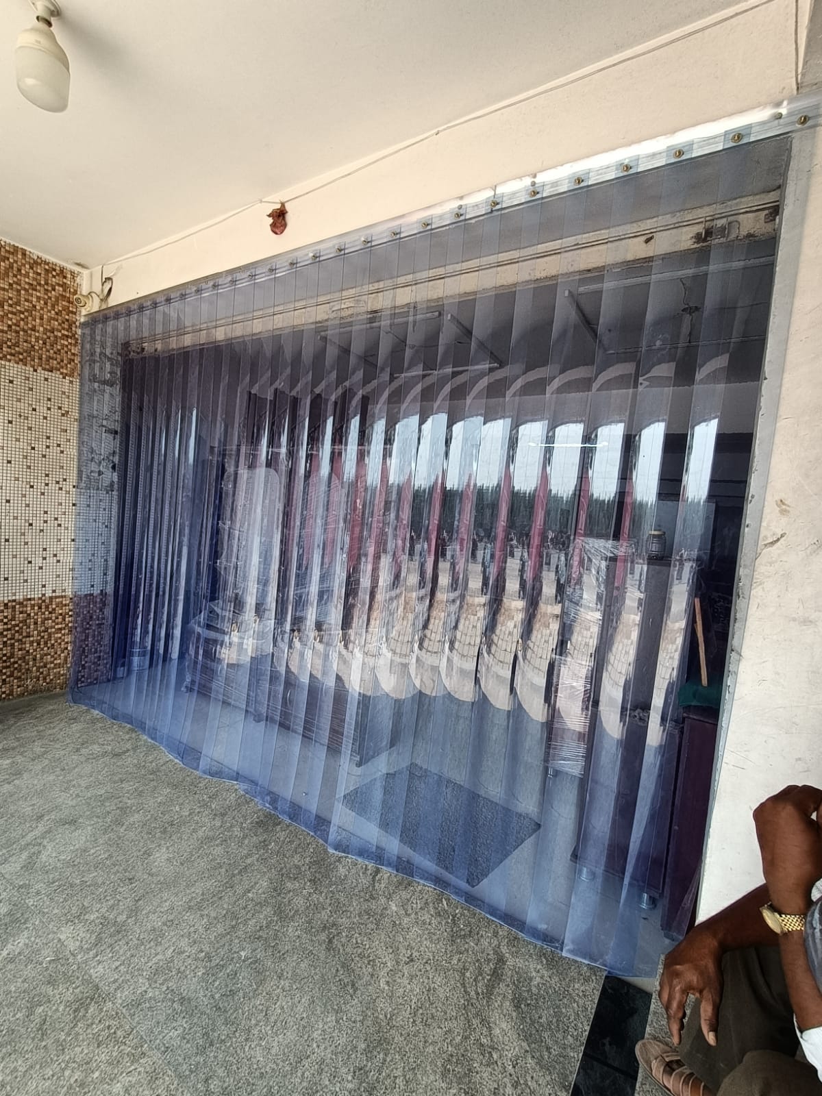 Durable and Weather Resistant AC Transparent Curtain