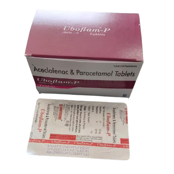 Aceclofenac And Paracetamol Tablets - Allopathic Tablets for Adults, General Medicine, Suitable for Aged Persons & Teenagers, Store in Cool & Dry Place