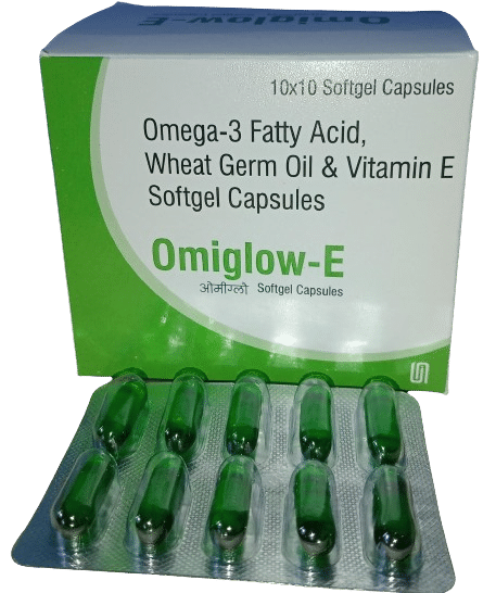 Omega 3 Fatty Acid Wheat Germ Oil And Vitamin E Softgel Capsules