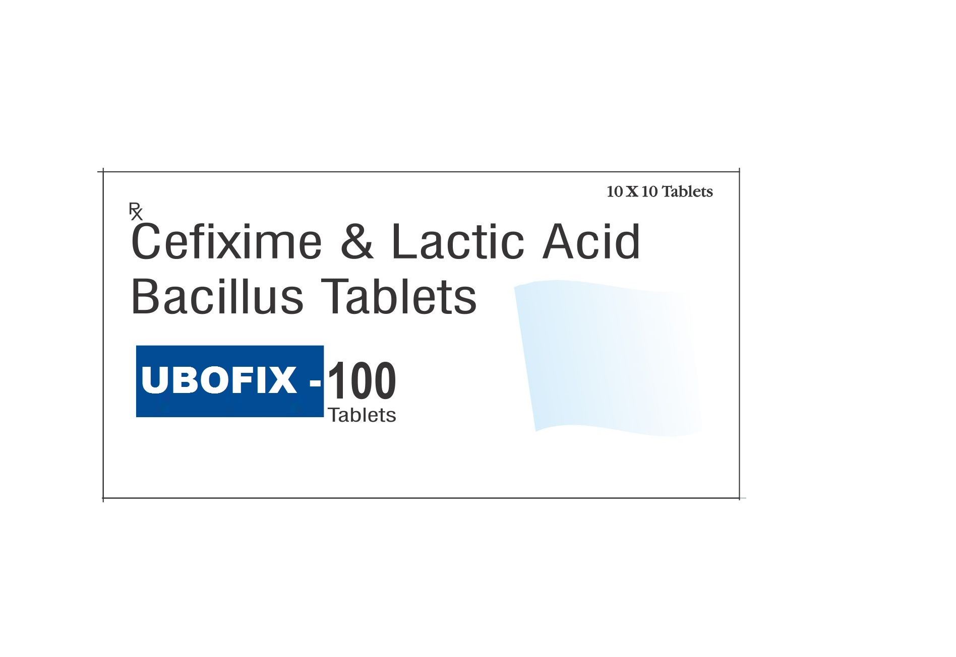 Cefixime And Lactic Acid Bacillus Tablets, 100mg