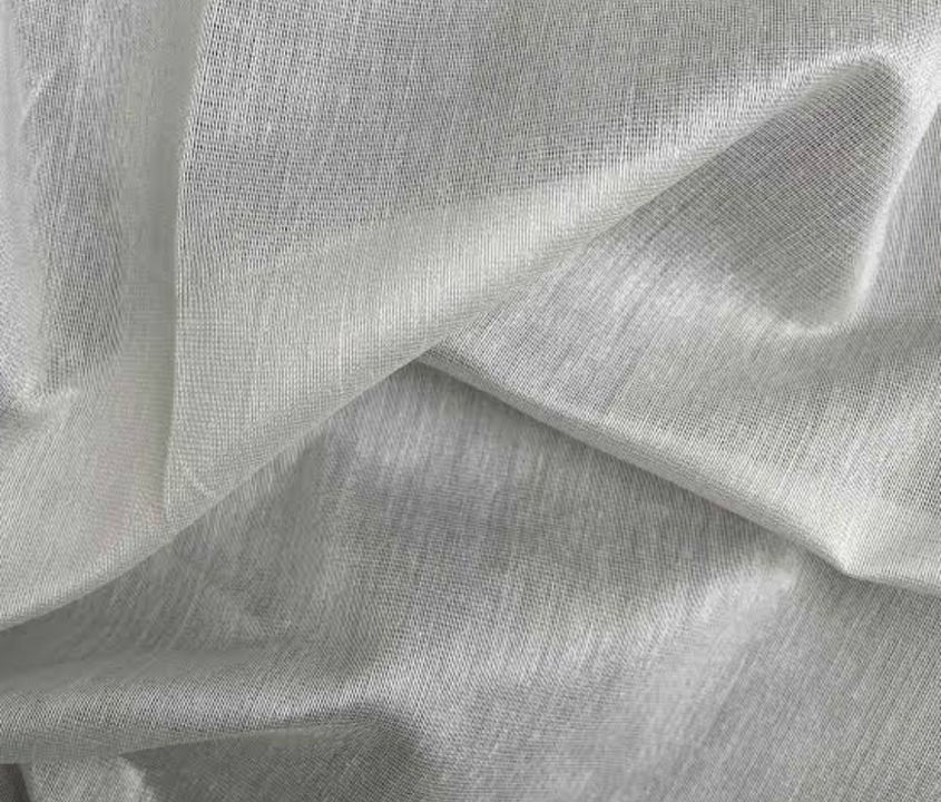 Lightweight Poly Viscose Chanderi Fabric with Sheer Texture