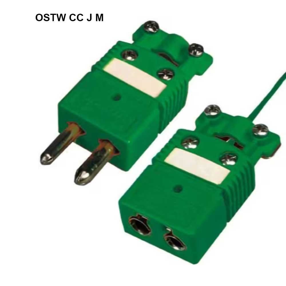 Green Thermocouple Connector - New Industrial Grade Electric Fittings, Corrosion Resistant, Electric Power Source