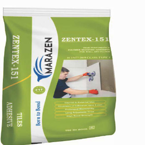 Water-Resistant Zextex 151 Tiles Adhesive for Floor