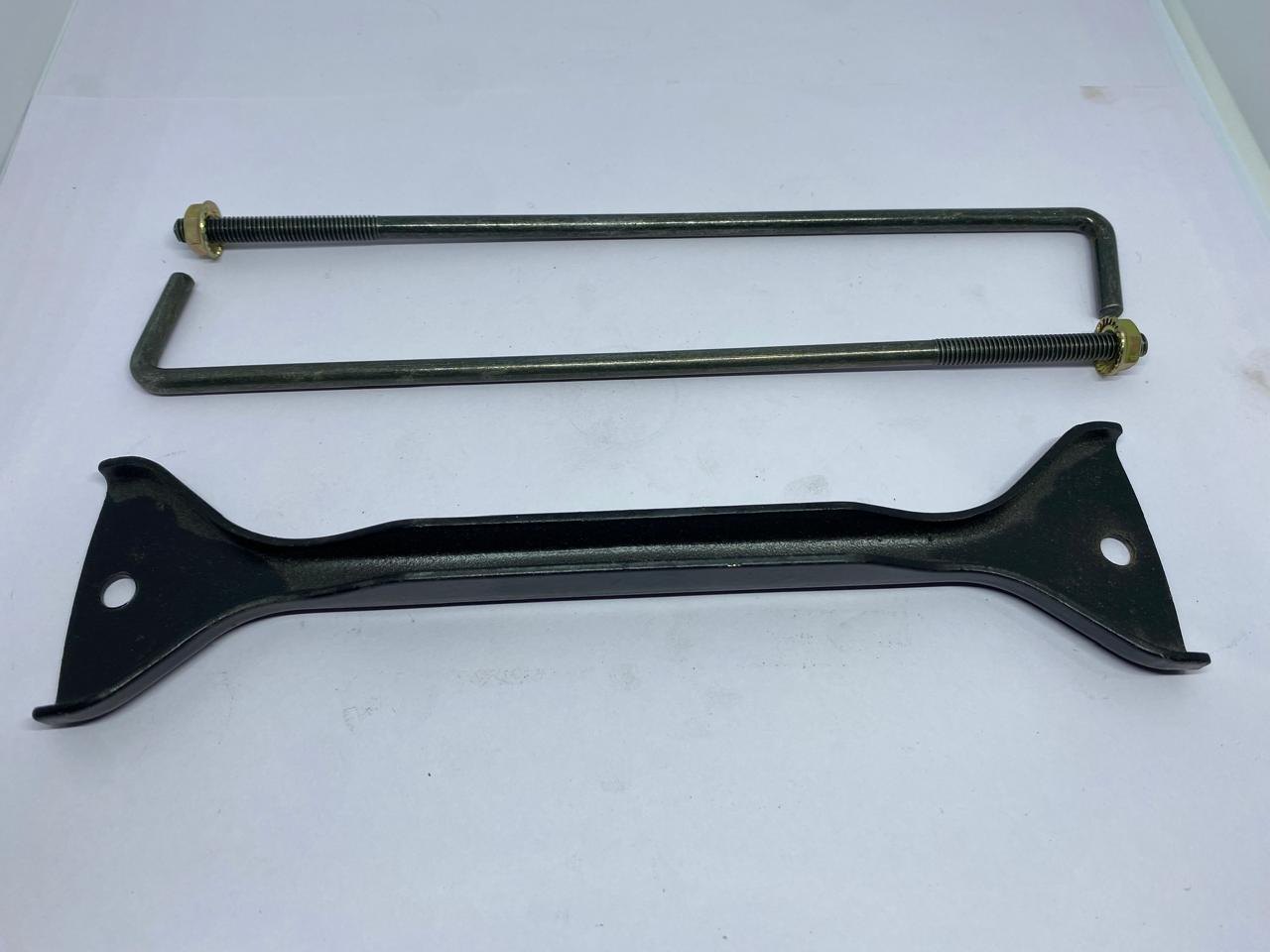 Black-Painted Metal Automotive Battery Clamp