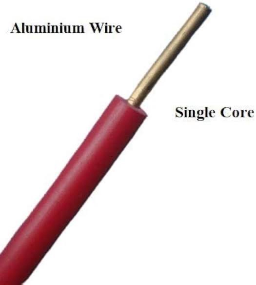 Single Core Aluminium Cable - New Durable and Heat Resistant High Ductility Red Jacket