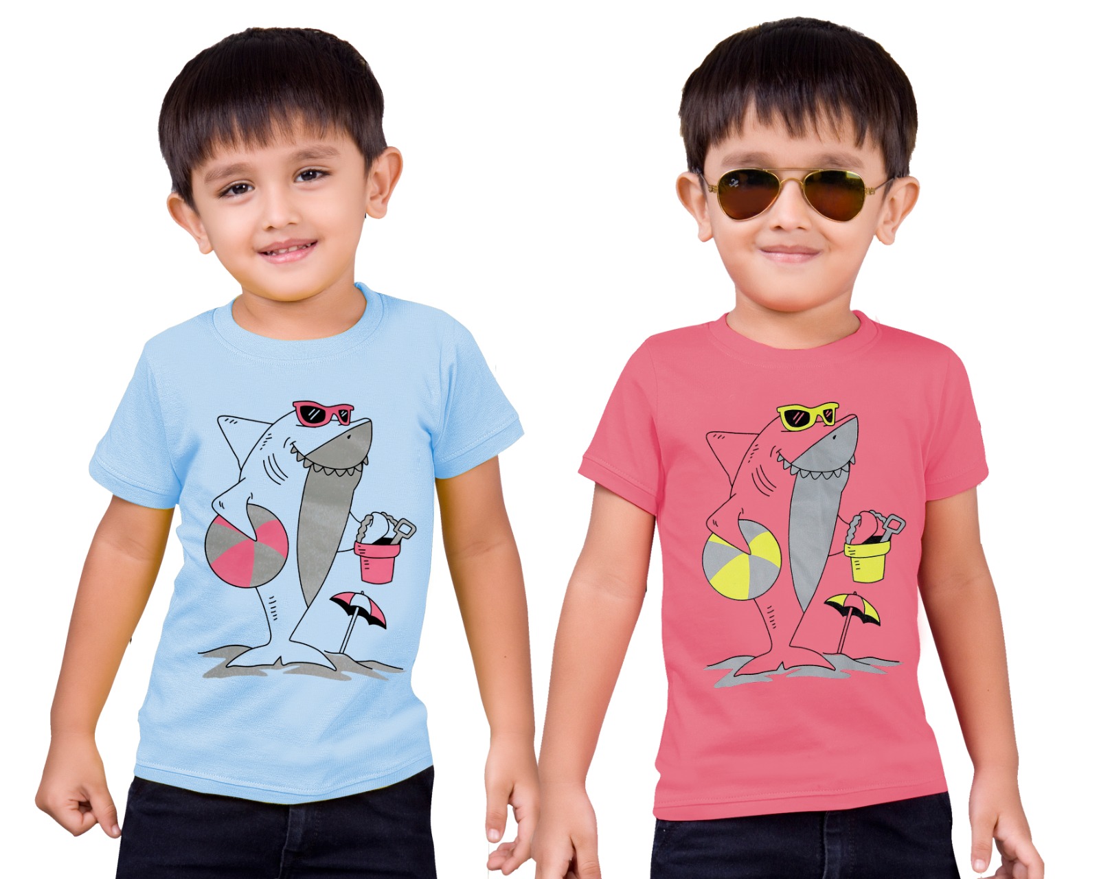 Kids T-Shirts - Soft Cotton, Boys, Printed, Short Sleeves, Summer | No Fade, Washable, Stretchable Neckline