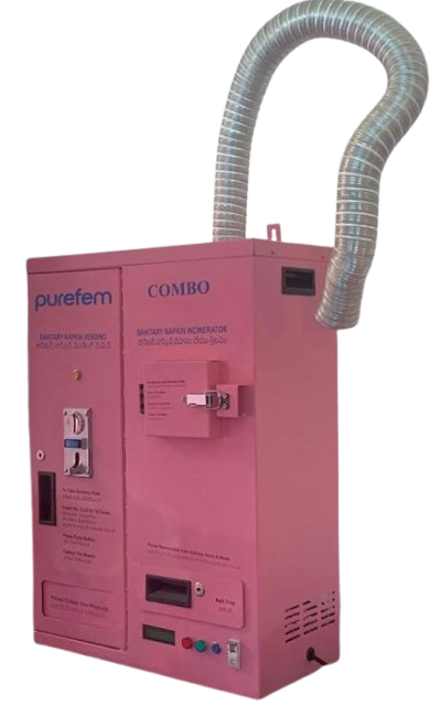 Purefem Sanitary Napkin Dual Function Combo Machine