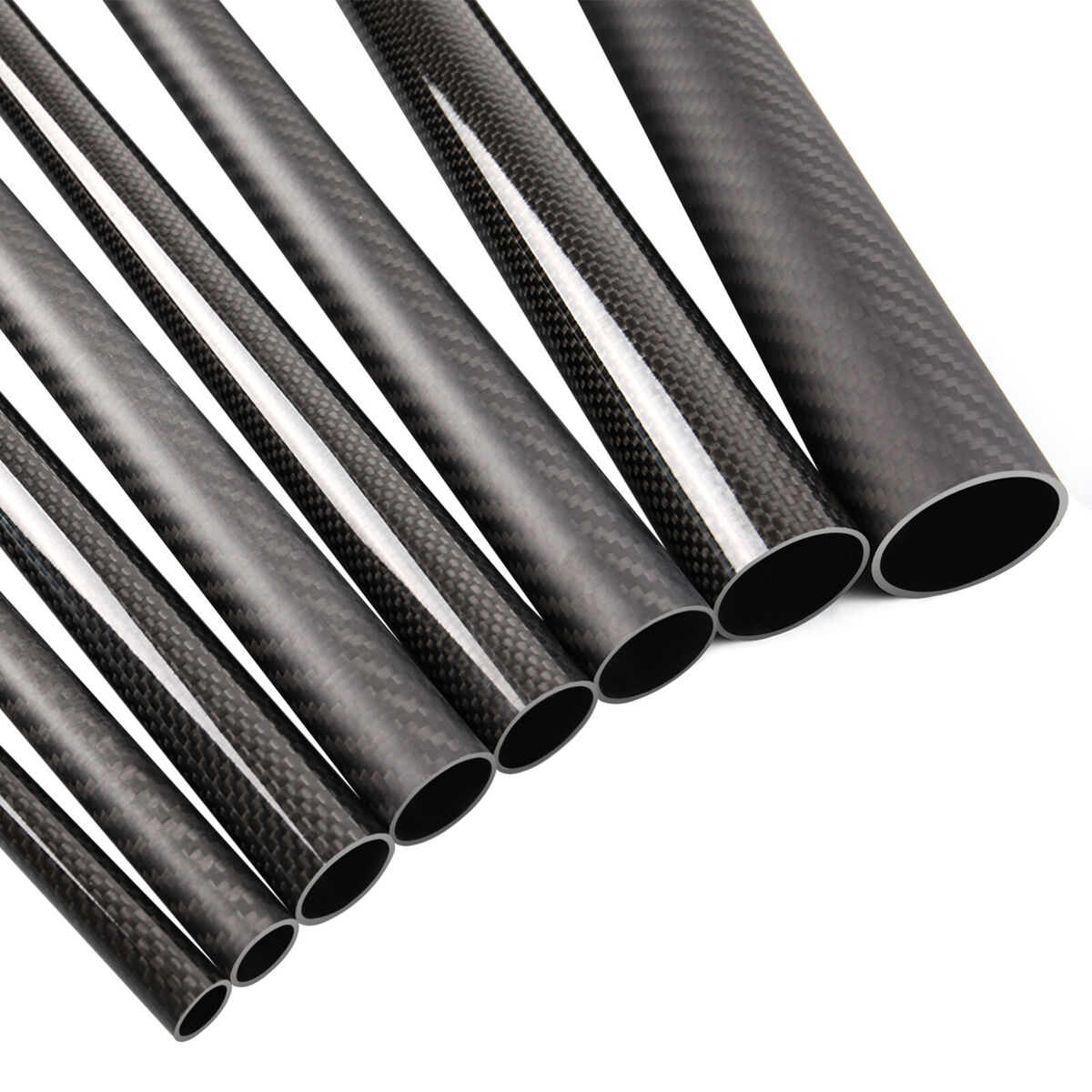 Carbon Fibre Tube - Color: Black