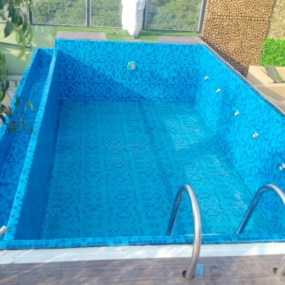 Fiberglass Swimming Pool - Rectangular Blue, Durable Material | Quick Installation, Leak Proof, Weather Resistant, Uv Resistant