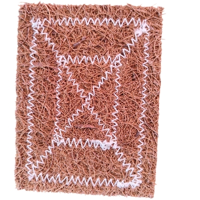 Coconut Coir Dishwash Scrub Pads - Coconut Fiber Material, Rectangular Shape, Dark Brown Color | Eco-Friendly, Easy To Use, Corrosion Proof