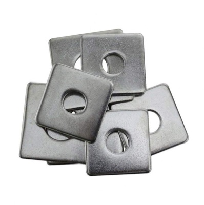 Square Washers - Rust Resistant Metal,  New Condition , Polished Silver Finish for Industrial Surface Fitting Applications