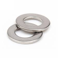 Stainless Steel Plain Washer - New, Rust Resistant, Round Shape, Polished Finish | Ideal for Industrial Surface Fitting Use, Silver Color