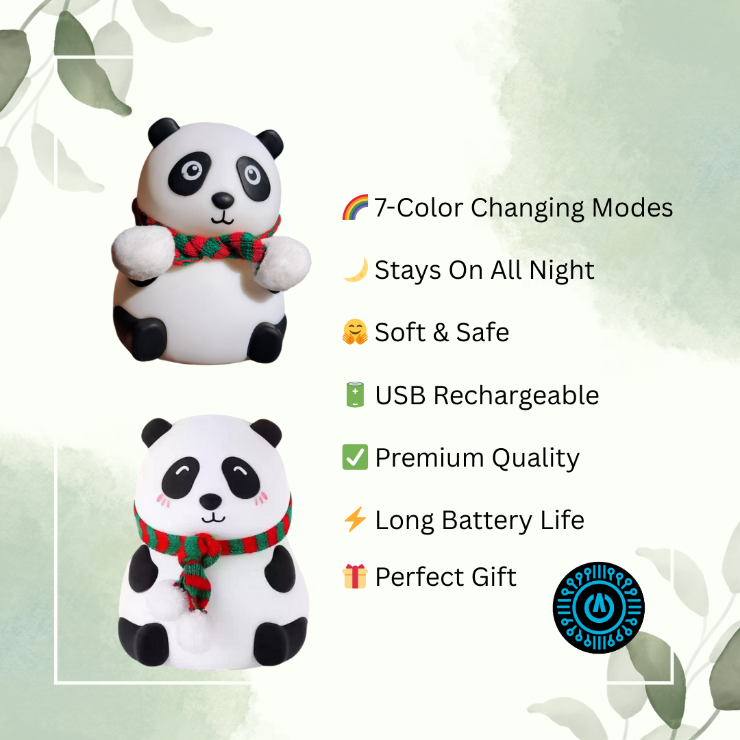 Silicon Panda Lamp