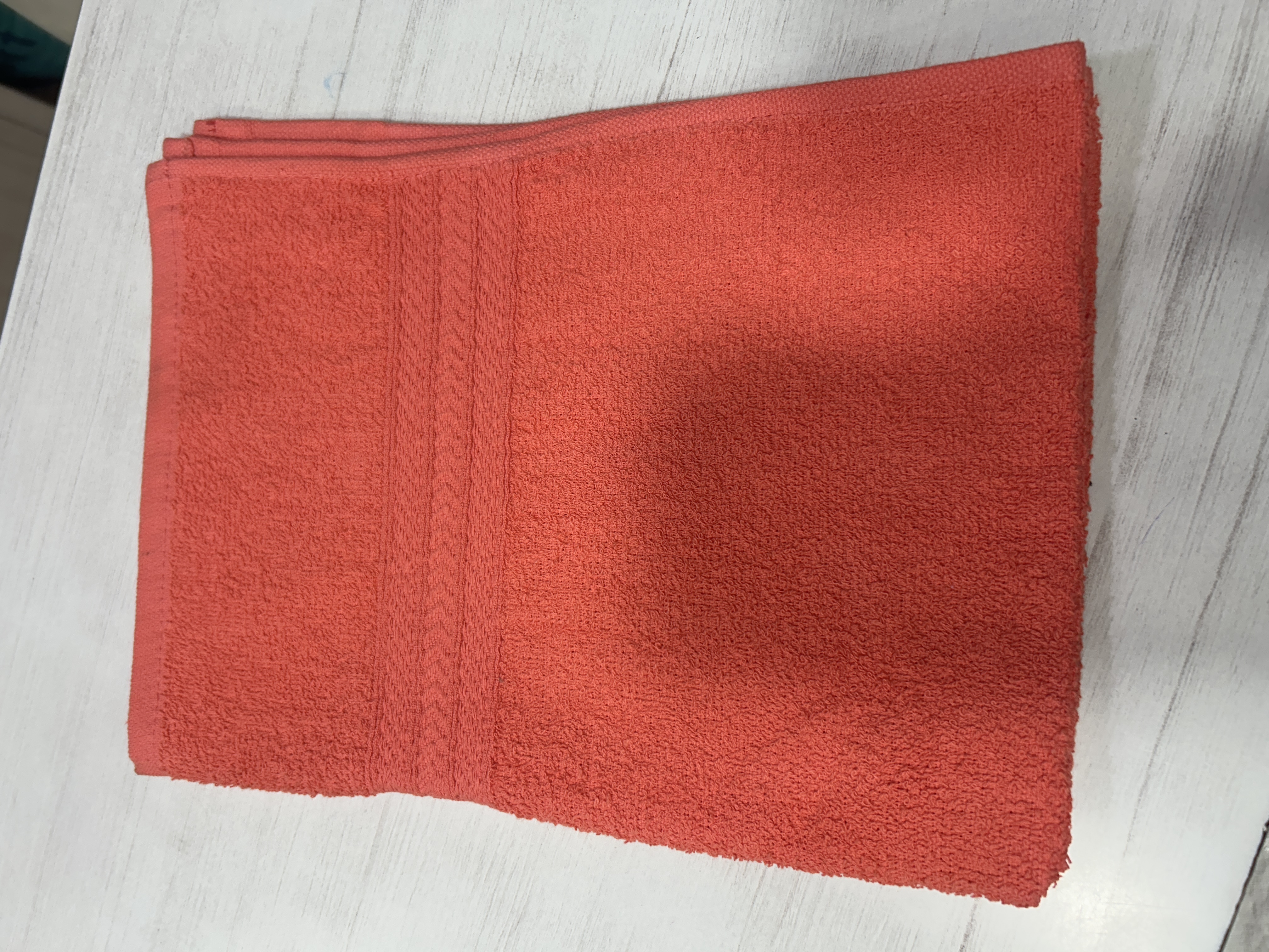 Red Cotton Bath Towel