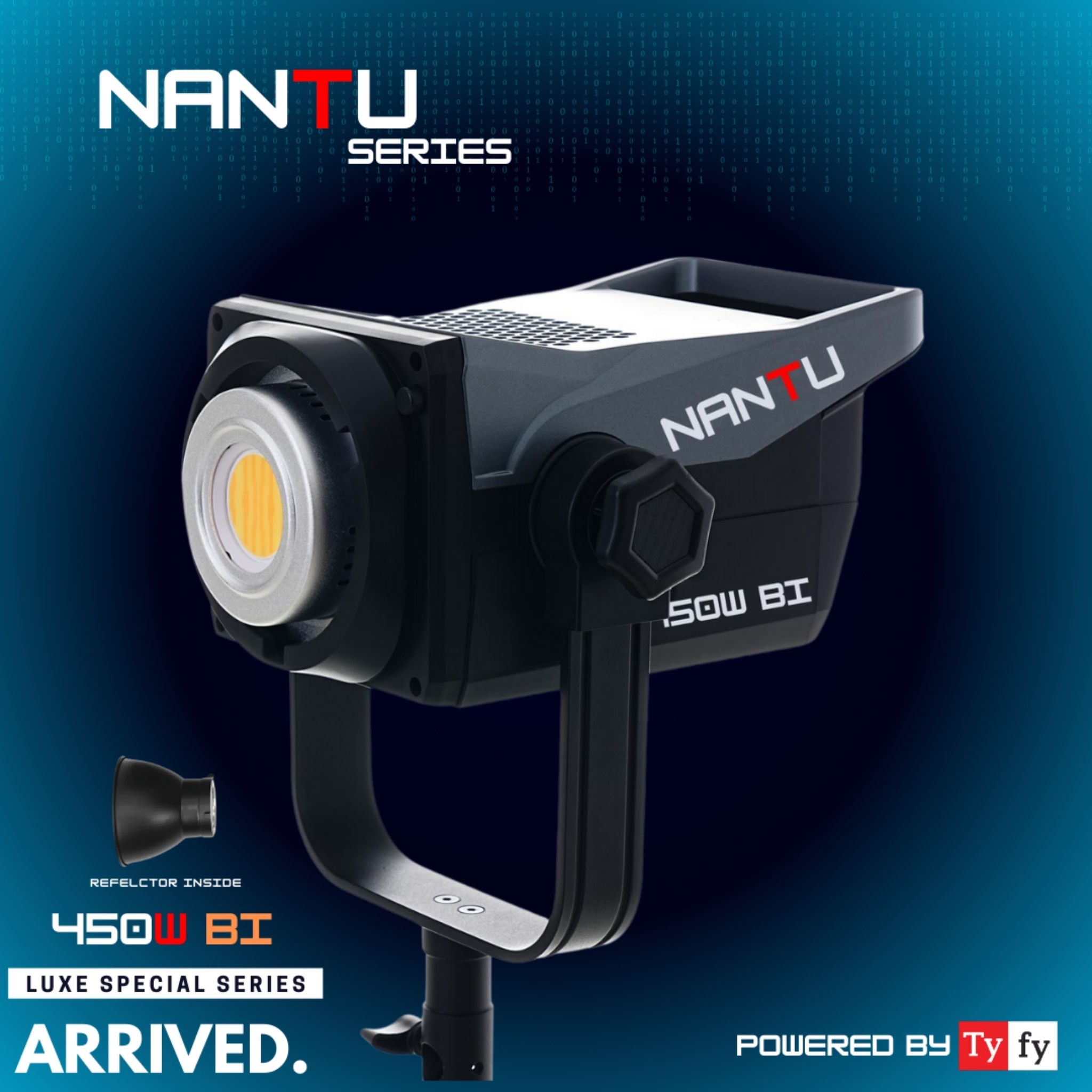 Tyfy NANTU-450W-BI 20FX with CARRY CASE LUXE SERIES HIGH POWER COB LIGHT