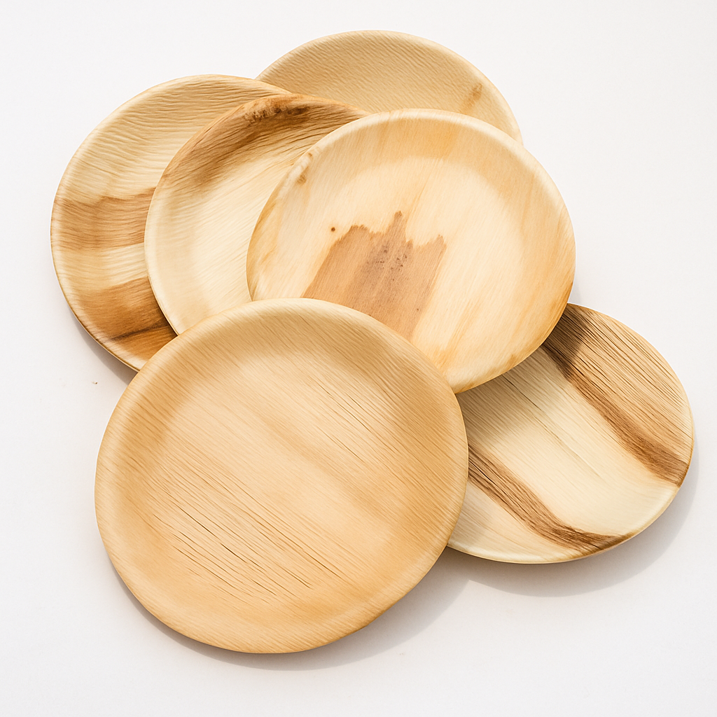 6 Inch Areca Palm Leaf Plate | Eco-Friendly, Biodegradable, Disposable Party Plate