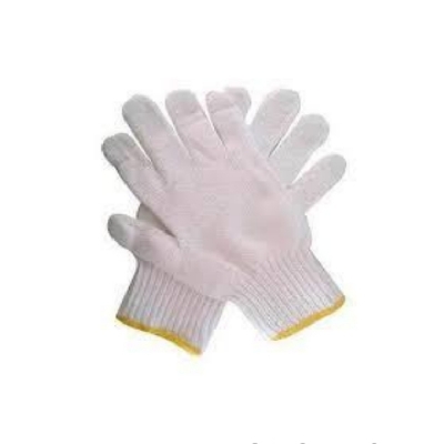 White Knighted Hand Gloves