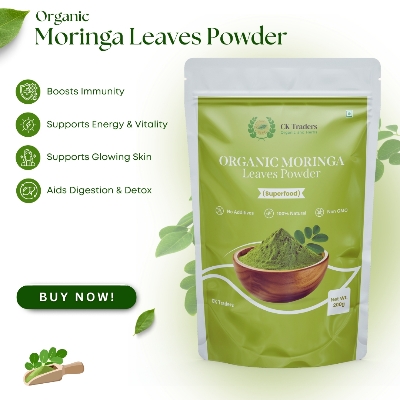 Organic Moringa Powder - Hygienically Packed, Long Shelf Life | Ideal for Health Care, Suitable for All Ages, Various Sizes Available
