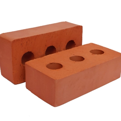 Three Hole Brick - Color: Red