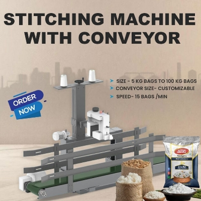 Bag Stitching Machine With Conveyor