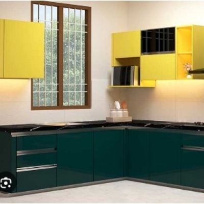 L Shape Modular Kitchen