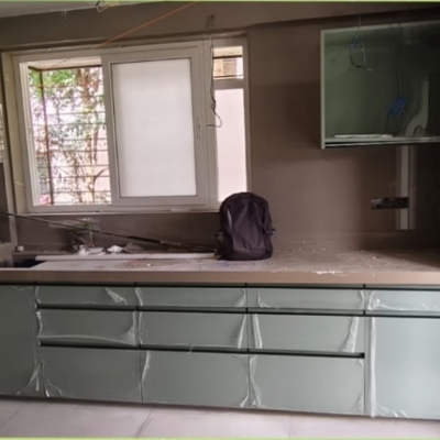Acrylic Modular Kitchen