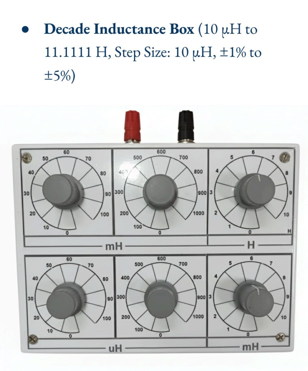 Fine Adjustment Decade Inductance Box