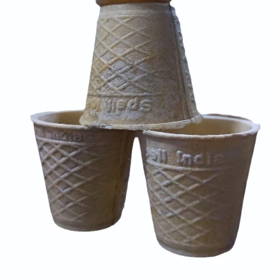Edible Cup - Food-Grade Safe Material, Round Shape | Sweet Taste, Crispy Texture, Long Shelf Life, Ideal for Desserts and Beverages
