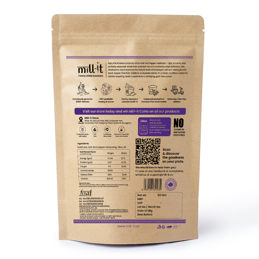 Salt And Pepper Makhana