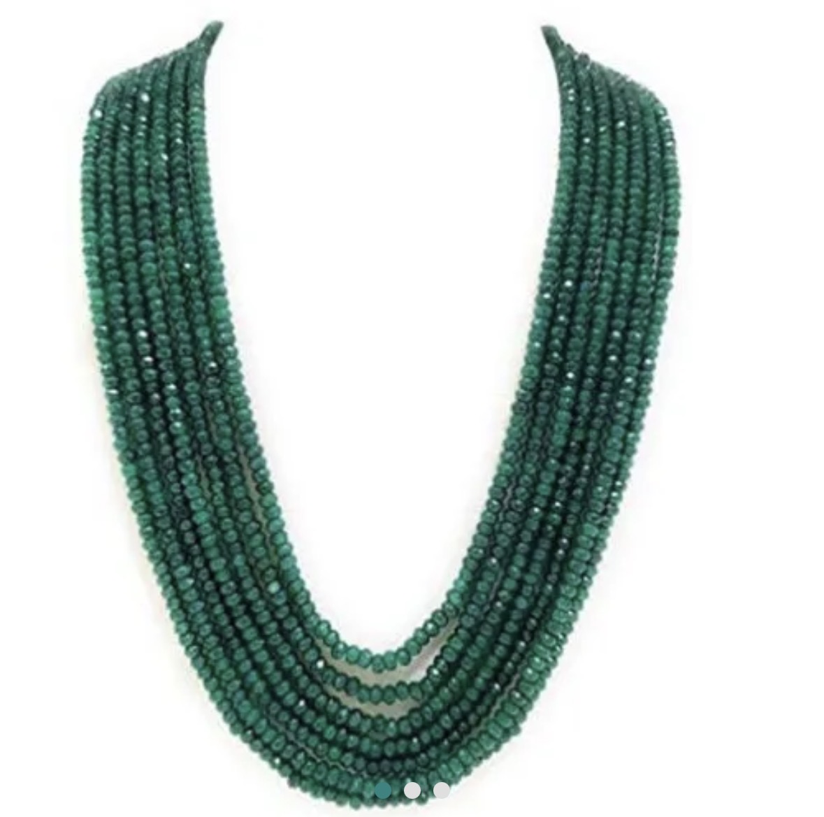 Green Quartz Stone Layer Necklace