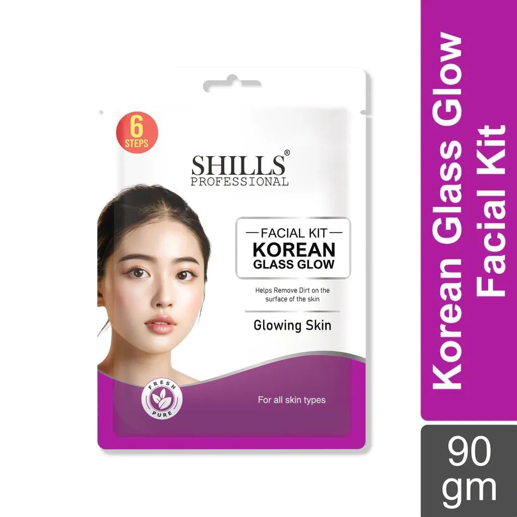 Shills Professional Korean Glass Glow 6 Step Facial Kit a   Glowing Skin a   For All Skin Typesa  