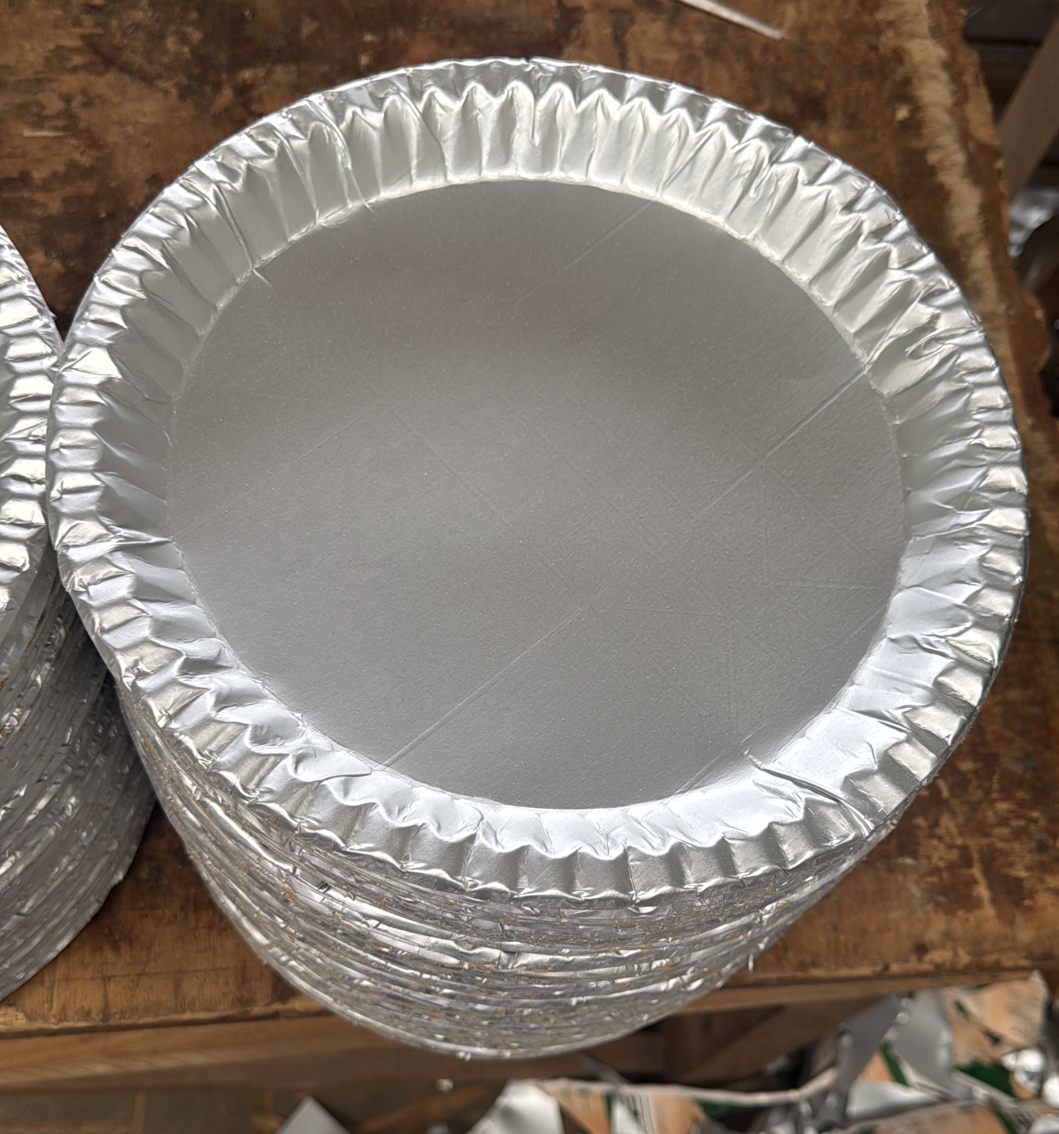 Disposable paper plates 12a