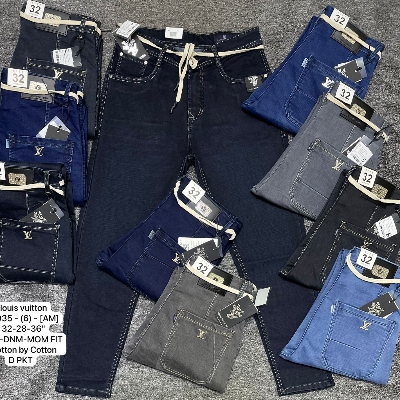 Louis Vuitton Premium Quality Cotton Mom Fit Denim Jeans 28 To 36
