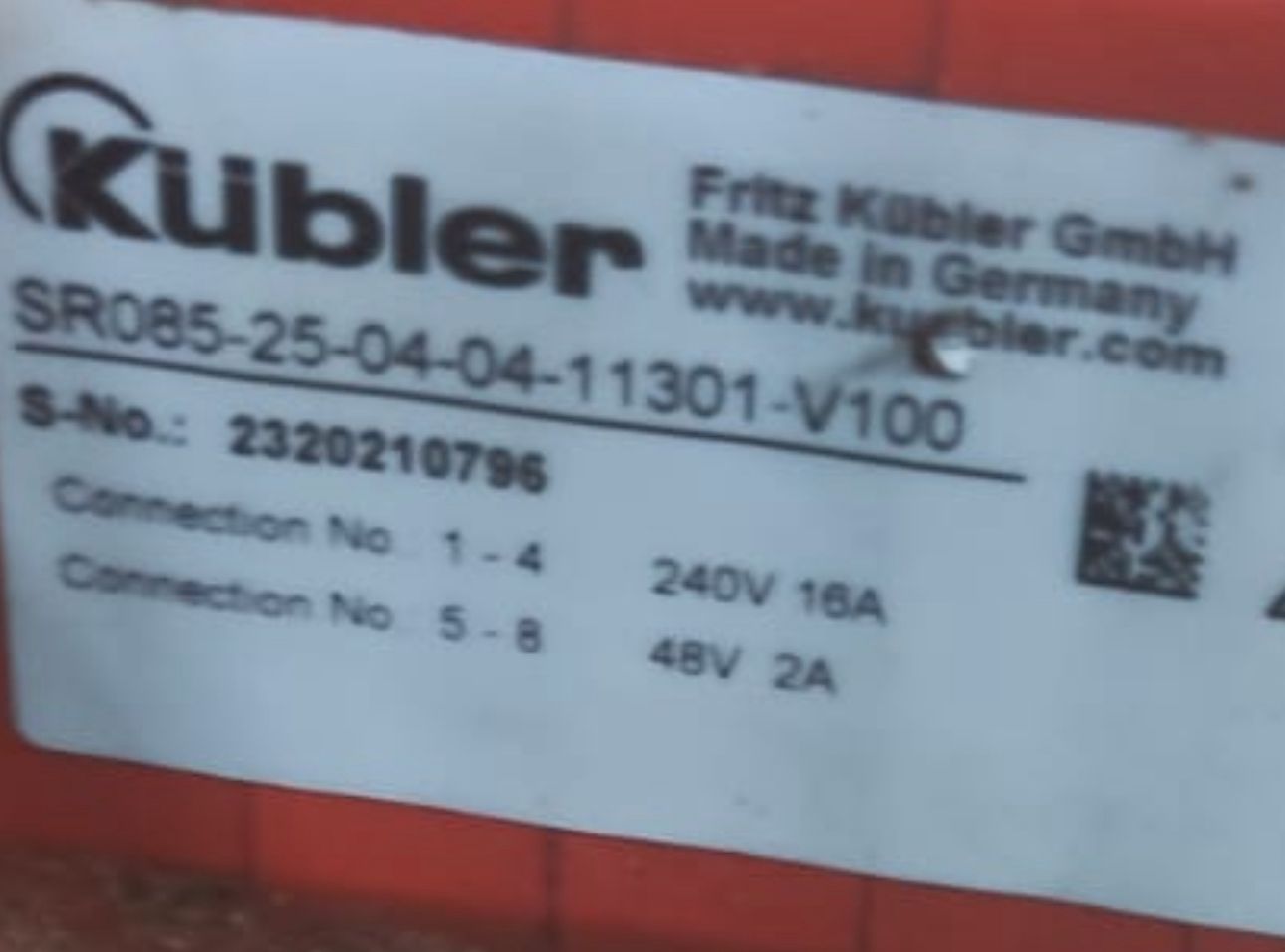 Kubler slip ring SR085
