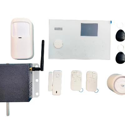 Shop Security Alarm System - White Color 10-25m Control Distance Wireless | Intrusion Detection Motion Sensing Loud Siren Real-Time Alerts Remote Monitoring Tamper Proof Quick Installation Night Protection Entry Sensors