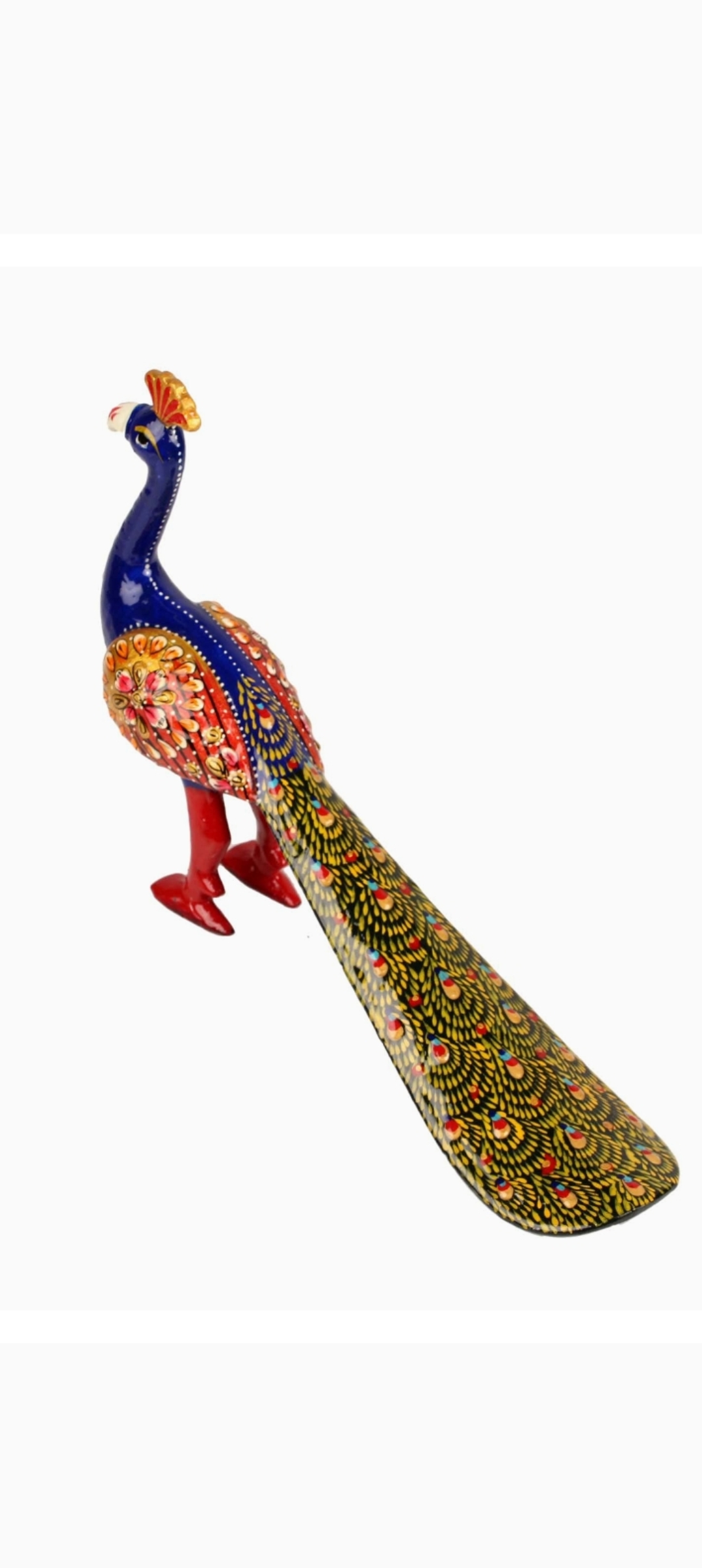 Metal Meenakari Peacock - Color: Multicolor